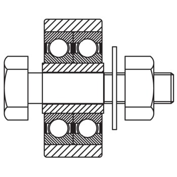 Rear Roller Assembly / Used On Rack & Pinion Drive Rollbacks (3rd Roller Position)